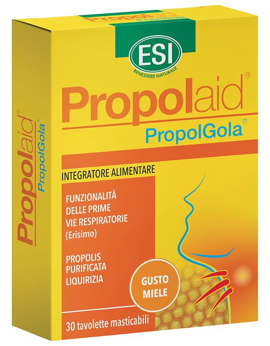 ESI PROPOLAID TAVOLETTE GOLA MIELE 30 TAVOLETTE - FarmaLucia