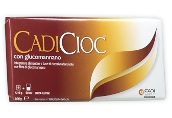 CADICIOC TAVOLETTA FONDENTE CON GLUCOMANNANO 100 G - FarmaLucia