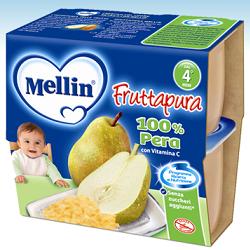 MELLIN FRUTTA PURA PERA 100 G 4 PEZZI - FarmaLucia