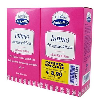 EUPHIDRA ABBINATA INTIMO DETERGENTE DELICATO 200 ML + 200 ML - FarmaLucia
