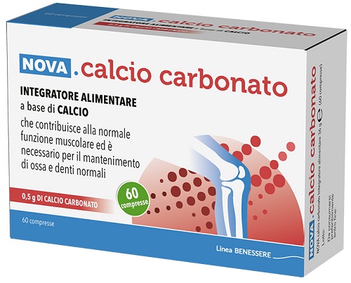CALCIO CARBONATO 60 COMPRESSE DA 0,6 G - FarmaLucia