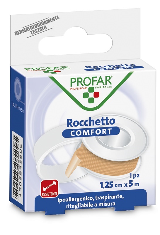 CEROTTO ROCCHETTO IN TELA COMFORT CM 1,25X5 M PROFAR - FarmaLucia