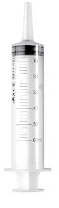 SIRINGA STERILE MONOUSO 60ML CONO CATETERE CENTRALE INJ-LIGHT SENZA AGO 1 PEZZO - FarmaLucia