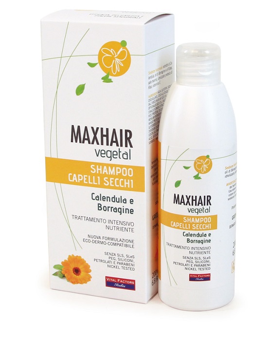 MAXHAIR VEGETAL SHAMPOO CAPELLI SECCHI 200 ML - FarmaLucia
