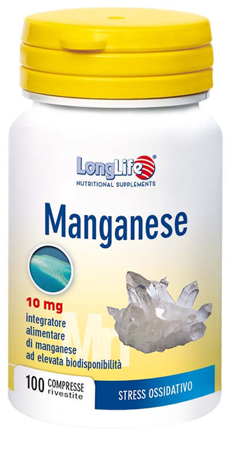 LONGLIFE MANGANESE 10 MG 100 COMPRESSE - FarmaLucia
