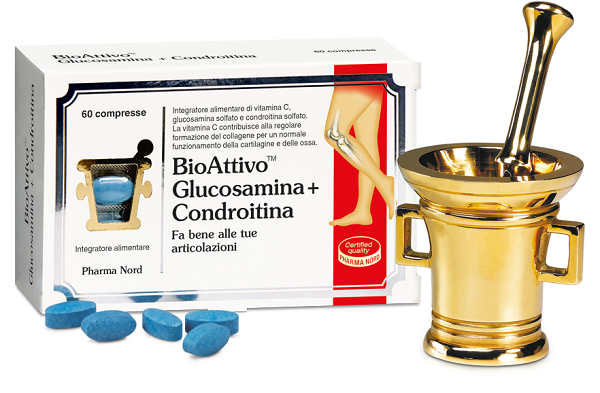 BIOATTIVO GLUCOSAMINA + CONDROITINA 60 COMPRESSE - FarmaLucia