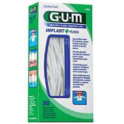 GUM IMPLANT + FLOSS FILO INTERDENTALE 50 PEZZI - FarmaLucia