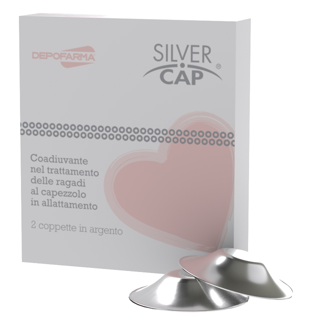 SILVER CAP COPPETTE IN ARGENTO COPRI CAPEZZOLI PER ALLATTAMENTO 2 PEZZI - FarmaLucia