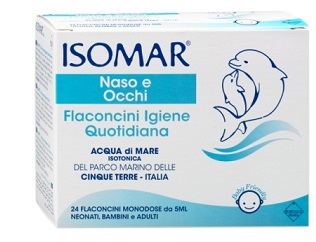 ISOMAR SOLUZIONE ISOTONICA ACQUA MARE IGIENE QUOTIDIANA 24 FLACONCINI MONODOSE 5 ML - FarmaLucia