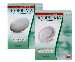 ICOPIUMA GARZA COMPRESSA OCULARE DI COTONE 10 PEZZI - FarmaLucia