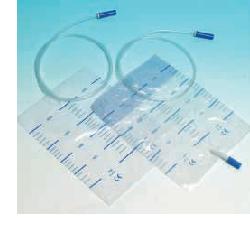 SACCA RACCOLTA URINA DA LETTO IN PVC NON STERILE VOLUME 2 LITRI TUBO LUNGHEZZA 90 CM CON SCARICO E VALVOLA ANTIREFLUSSO 30 PEZZI - FarmaLucia