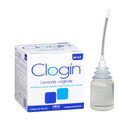 CLOGIN LAVANDA VAGINALE 5 FLACONI DA 100 ML + 5 CANNULE VAGINALI MONOUSO - FarmaLucia