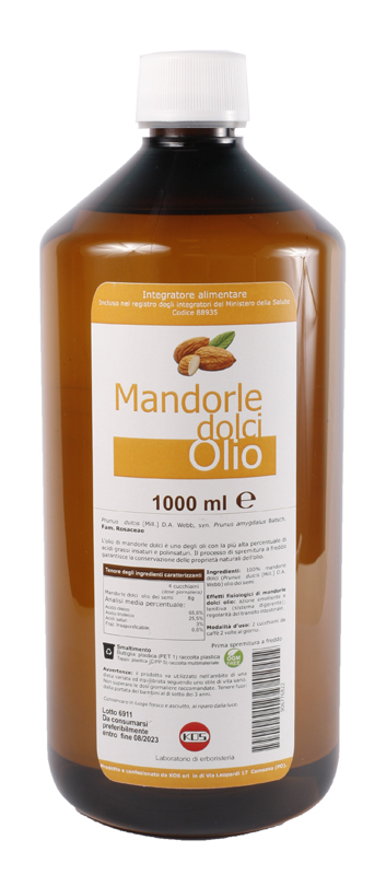 MANDORLE DOLCI OLIO 1000 ML - FarmaLucia