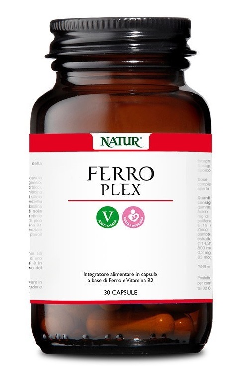 FERRO PLEX 90 CAPSULE VEGETALI 428 MG - FarmaLucia