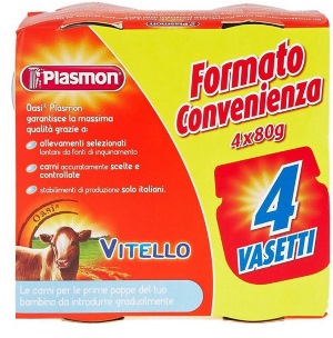 PLASMON OMOGENEIZZATO VITELLO 4 X 80 G - FarmaLucia