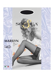 MARILYN 140 SHEER CALZA AUTOREGGENTE CAMEL 1 - FarmaLucia