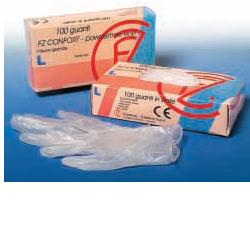 GUANTO IN VINILE CONFORT MISURA LARGE ANTIADERENTE BIOCOMPATIBILE UTILIZZABILE ANCHE A CONTATTO CON SOSTANZE ALIMENTARI 100 PEZZI - FarmaLucia