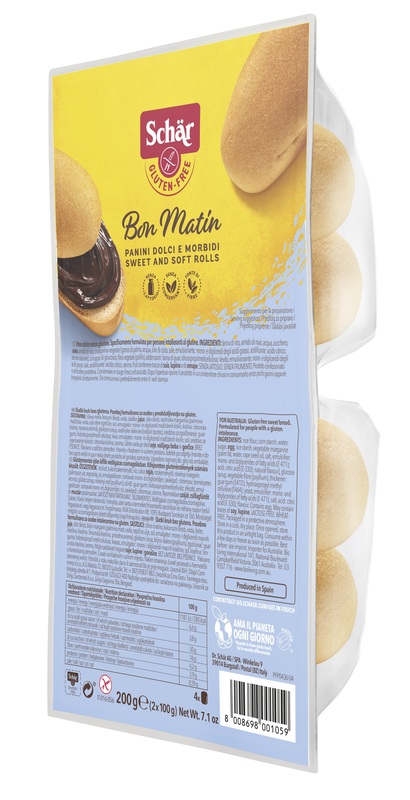 SCHAR BON MATIN PANINI DOLCI E MORBIDI SENZA LATTOSIO 2 PEZZI DA 100 G - FarmaLucia