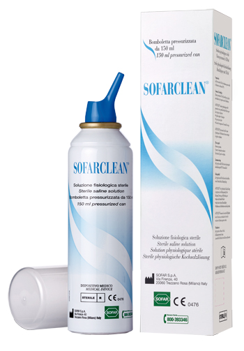 SOLUZIONE FISIOLOGICA SOFARCLEAN 150ML IN BOMBOLETTA PRESSURIZZATA - FarmaLucia