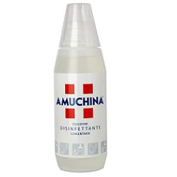 DISINFETTANTE IGIENIZZANTE A BASE DI IPOCLORITO DI SODIO ANTIMICROBICO AD AMPIO SPETTRO D'AZIONE AMUCHINA LIQUIDA 100% 500 ML - FarmaLucia