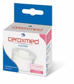 CEROTTO ADESIVO IN ROCCHETTO CEROXMED IN TESSUTO NON TESSUTO AERATO IPOALLERGENICO BIANCO 500X2,5 CM 1 PEZZO - FarmaLucia