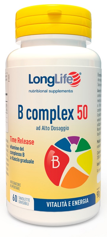 LONGLIFE B COMPLEX 50 RILASCIO GRADUALE 60 TAVOLETTE DIVISIBILI - FarmaLucia