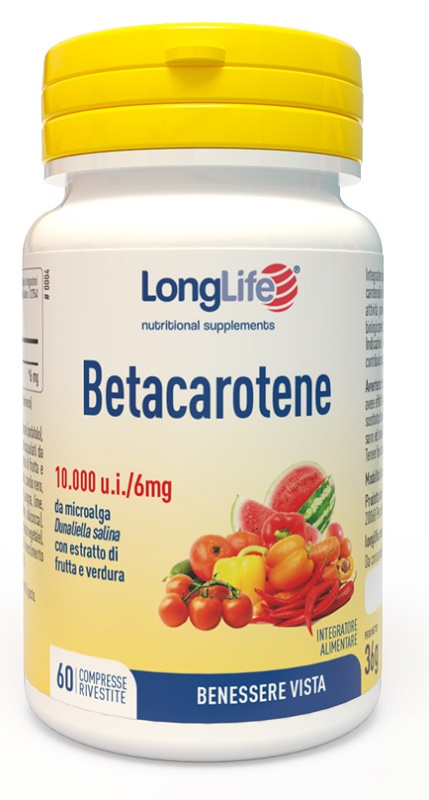 LONGLIFE BETACAROTENE 60 COMPRESSE - FarmaLucia