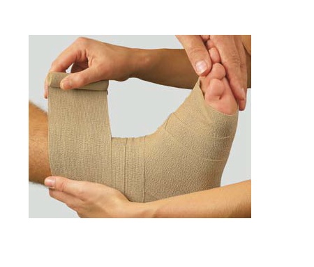 BENDA ELASTICA DAUERBINDE F ALTA ESTENSIBILITA' COMPRESSIONE LEGGERA 6X700CM CON GRAFFETTE - FarmaLucia