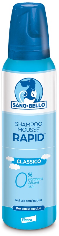 SANO E BELLO SHAMPOO MOUSSE RAPID CLASSICO FLACONE 300 ML PER LAVAGGIO SENZ'ACQUA - FarmaLucia