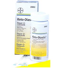 STRISCE MISURAZIONE GLICOSURIA E CHETONURIA KETODIASTIX 50 PEZZI - FarmaLucia