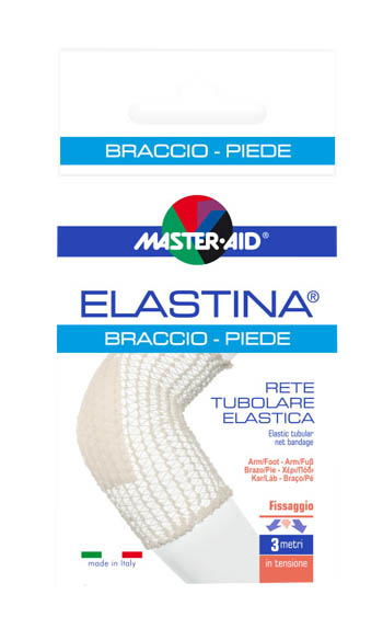 RETE TUBOLARE ELASTICA IPOALLERGENICA MASTER-AID ELASTINA BRACCIO/PIEDE 3 MT IN TENSIONE CALIBRO 4 CM - FarmaLucia