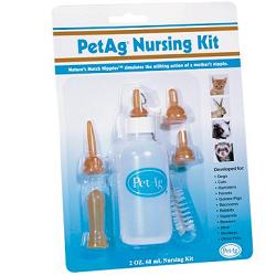 NURSING KIT BIBERON DA 60ML PER ANIMALI + TETTARELLE VARIE MISURE + SCOVOLINO PER PULIZIA - FarmaLucia