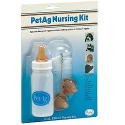 NURSING KIT BIBERON DA 120ML PER ANIMALI + TETTARELLE DI VARIE MISURE + SCOVOLINO PER PULIZIA - FarmaLucia
