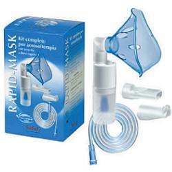 KIT COMPLETO PRONTEX RAPID MASK PER AEROSOLTERAPIA CON AMPOLLA PLASTICA +MASCHERA PER ADULTI +TUBO PRESSIONE +ACCESSORIO NASALE +BOCCHERUOLA - FarmaLucia