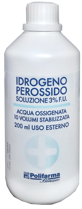 PEROSSIDO IDROGENO 3% 200 ML ACQUA OSSIGENATA 10 VOLUMI STABILIZZATA - FarmaLucia