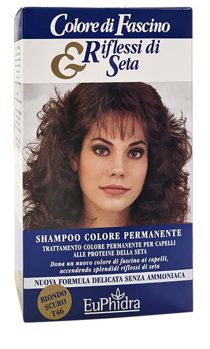 EUPHIDRA COLORE DI FASCINO & RIFLESSI DI SETA SHAMPOO COLORE PERMANENTE 46 BIONDO SCURO 120 ML - FarmaLucia