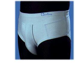 ORIONE 515 CINTOSLIP ERNIARIO UOMO APERTO CON PELOTTE IN COTONE BIANCO 4 - FarmaLucia