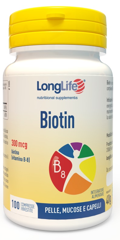 LONGLIFE BIOTIN 100 COMPRESSE - FarmaLucia