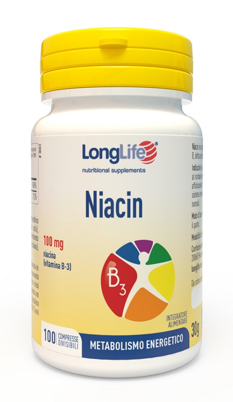 LONGLIFE NIACIN 100 MG 100 COMPRESSE DIVISIBILI - FarmaLucia
