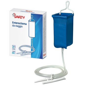 ENTEROCLISMA DA VIAGGIO KLISTER IN GOMMA CON CANNULA ANALE EVAGINALE 2 LITRI - FarmaLucia