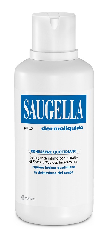 SAUGELLA DERMOLIQUIDO PH 3,5 DETERGENTE INTIMO BENESSERE QUOTIDIANO 500 ML - FarmaLucia