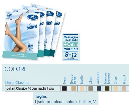 SAUBER COLLANT 40 DENARI COLORE MEDIO MAGLIA LISCIA MED 5 LINEA CLASSICA - FarmaLucia
