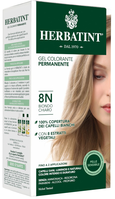 HERBATINT 8N BIONDO CHIARO 150 ML - FarmaLucia