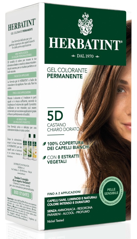 HERBATINT 5D CASTANO CHIARO DORATO 150 ML - FarmaLucia