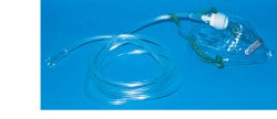 MASCHERA PER OSSIGENOTERAPIA MEDIA CONCENTRAZIONE CON 2 TUBI PROLUNGA 2 METRI - FarmaLucia