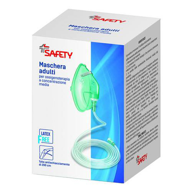 MASCHERA PER OSSIGENOTERAPIA CON TUBO 200CM - FarmaLucia