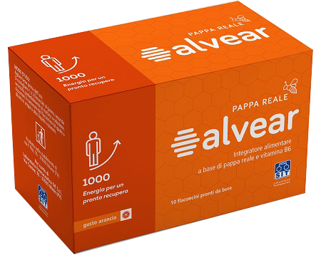 ALVEAR 1000 PAPPA REALE 10 FLACONCINI GUSTO ARANCIA - FarmaLucia