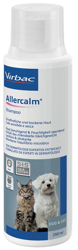 ALLERCALM SHAMPOO CUTE SENSIBILE E SECCA CANI E GATTI 250 ML - FarmaLucia