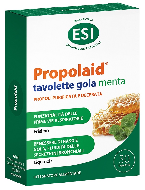 ESI PROPOLAID TAVOLETTE GOLA MENTA 30 TAVOLETTE - FarmaLucia