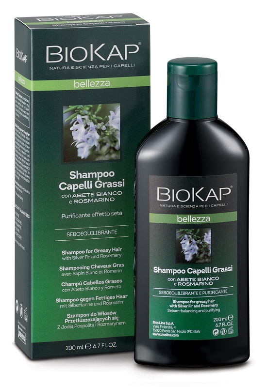 BIOKAP BELLEZZA SHAMPOO CAPELLI GRASSI 200 ML BIOSLINE - FarmaLucia